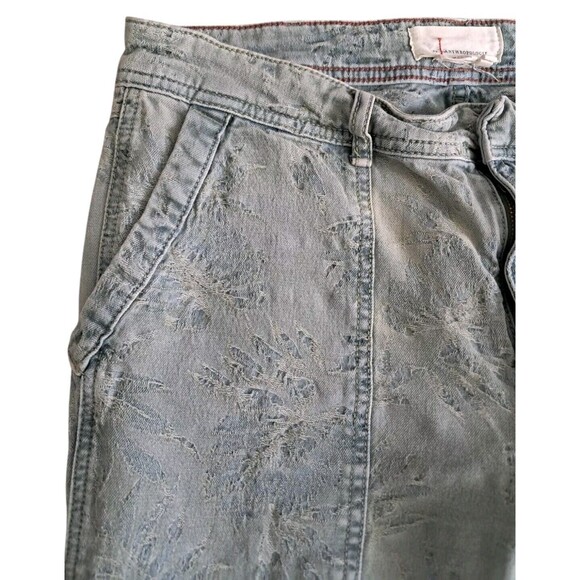 Anthropologie Jeans Women's 27 The‎ Wanderer Straight Leg Mid Rise Floral Boho - Picture 5 of 14